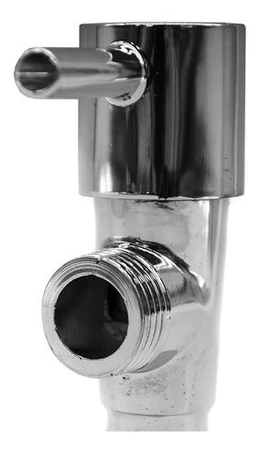 Ducha Higienica Bano Kit Llave Paso Soporte Manguera Lh-3010
