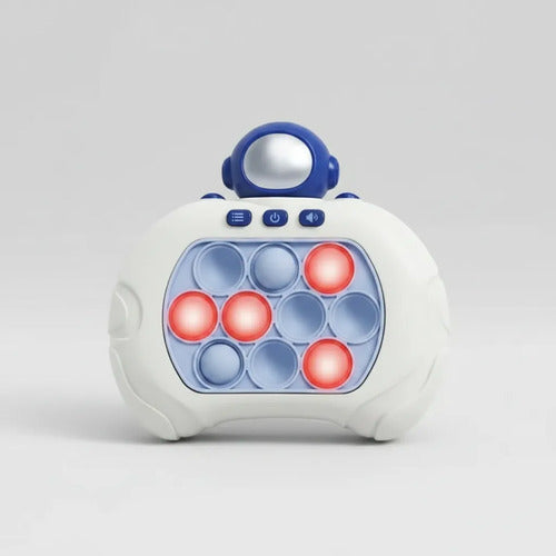 Consola Pop It Astronauta Electrónica Luces Sonido Infantil Blanco