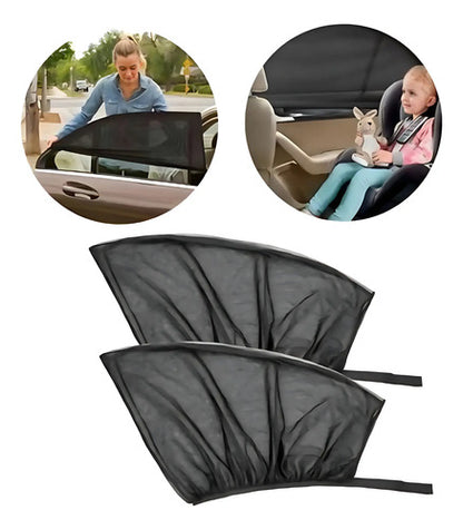 Parasol Para Auto Cortina Para Ventanillas Laterales X2