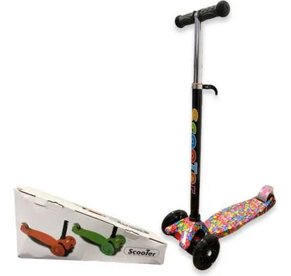 Tripatín Scooter Infantil Luces Ruedas Regulable 50kg Aleatorio