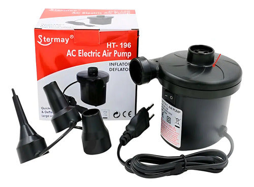 Inflador Electrico Piletas Colchones Camping Tres Picos 55 W