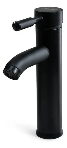 Canilla Negra Para Lavatorio Baño Monocomando Mezcladora