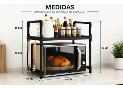 Organizador Para Cocina Microondas Estante Rack Multiuso Aleatorio