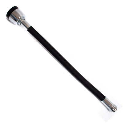 Puntero Grifo Pico Para Monocomando Flexible Con Roseta Plateado Con Negro