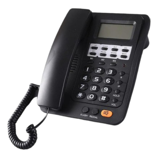 Telefono Fijo Con Captor De Llamadas Color Blanco Negro