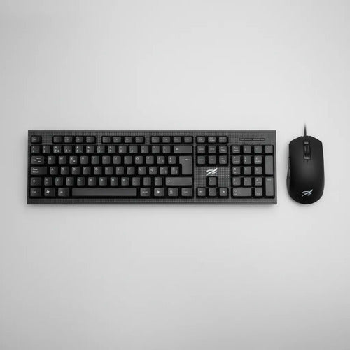 Kit Combo Teclado Mouse Usb Cable 1.5m Pc Oficina Notebook Negro