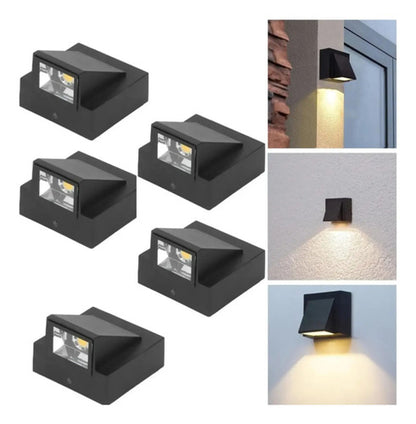 Set X5 Aplique Pared Exterior Luminaria Foco Unidireccional