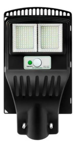 Foco Solar Reflector Led Exterior Sensor De Movimiento 60w Negro Blanco