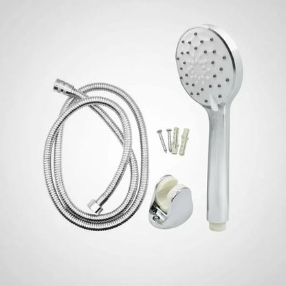 Set Kit Duchero Manual Manguera Soporte 150cm Baño Ducha Plateado