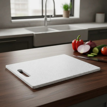 Tabla Cocina Picar Plástico Reforzado 30x20cm Granito Blanco Granito Blanco