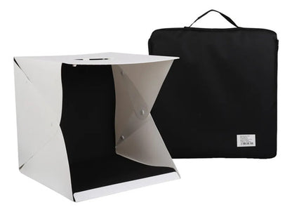 Caja De Luz Led 40x40 Mini Estudio Fotografico Con Fondos