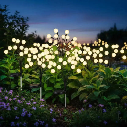 Set X4 Luces Solares Led Jardin Estaca Lampara Exterior Foco