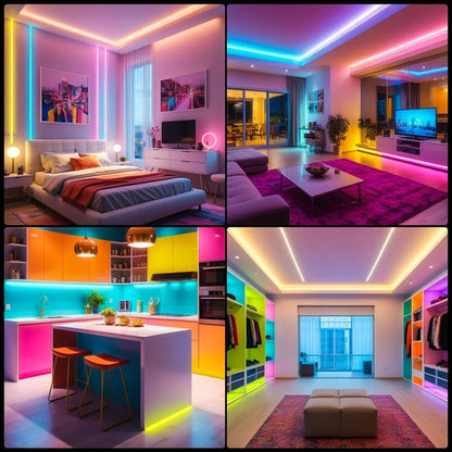 Guia De Luces Led Rgb Con Control Remoto Y App 6 Metros Rgb