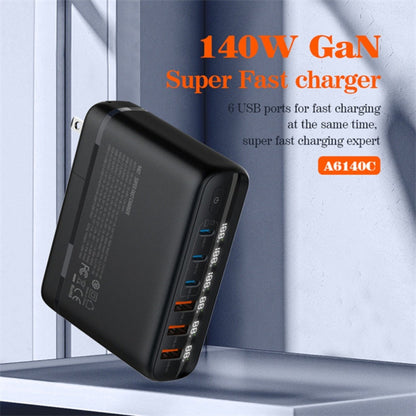 Cargador 140w Gan Laptop Pc Carga Rapida Usb + Usb Tipo C