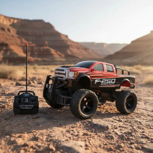Camioneta 4x4 Control Remoto Todoterreno Escala 1:14 Rojo Rc Rojo
