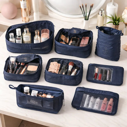 Set Organizador Viaje 8 Piezas Bolsos Valija Ropa Maquillaje Aleatorio - 4 Colores