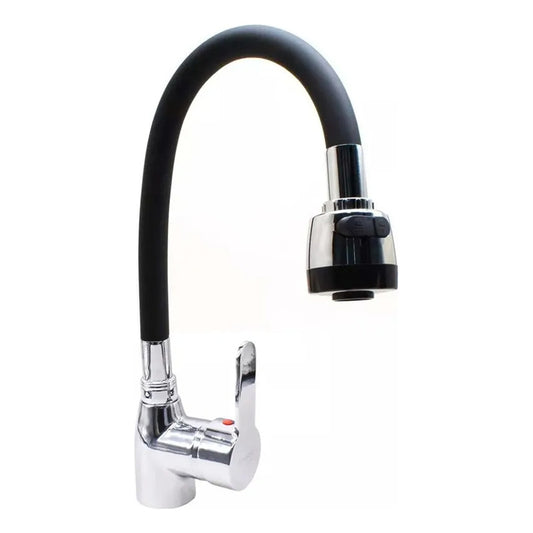 Monocomando Mesada Con Puntero Flexible Canilla Grifo