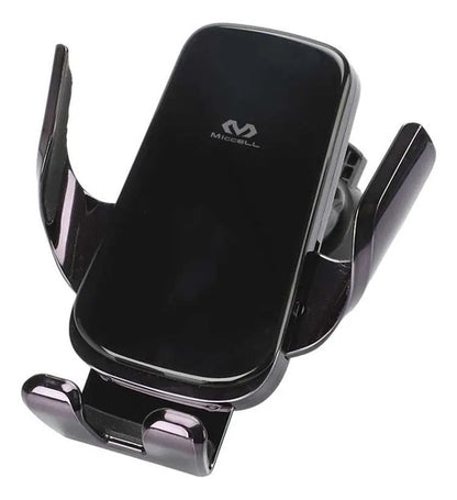 Soporte Cargador Celular Auto Inalambrico 15 W Ios Android Negro