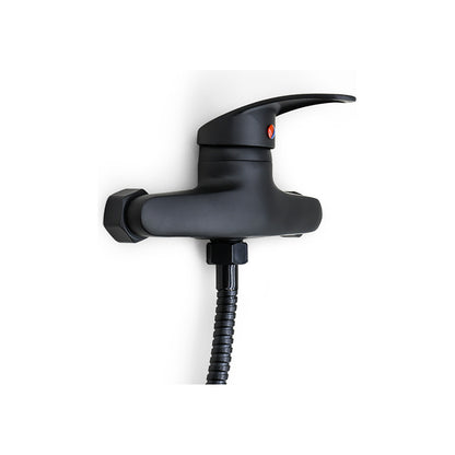 Monocomando Ducha Negro Telefono Duchero Baño + Extensible