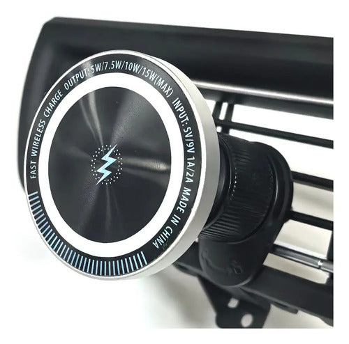 Cargador Inalambrico De Auto Magnetico 15w Para Ventilacion