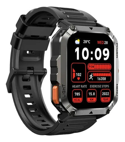 Smartwatch Reloj Inteligente Deportivo Llamadas Ios Android Aleatorio Deportiva Táctica Con Textura Antideslizante Negro Mate/negro Texturizado Gris Titanio / Negro Grafito