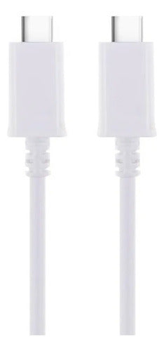 Cable De Datos Tipo C A Tipo C Carga Rapida 2 Metros Usb Blanco