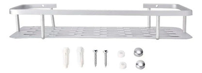 Repisa Estante Colgante Baño Ducha Aluminio Plateado Plateado