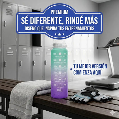 Botella Hidratacion Deportiva Motivacional Gimnasios 750 Mls Multicolor