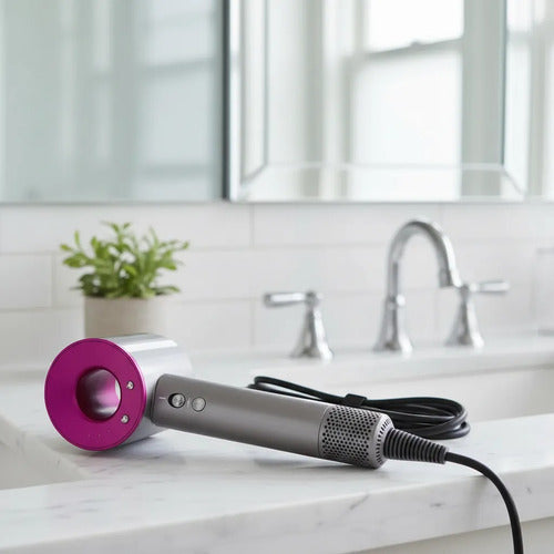 Secador Pelo Supersonic 5 Accesorios Magnetico Profesinal Gris Oscuro