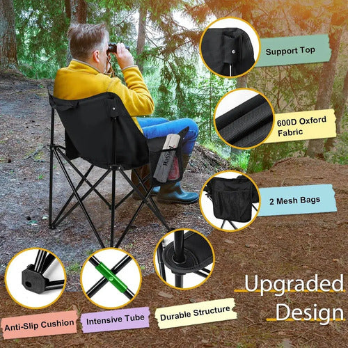 Carpa 6 Personas Iglu 200x250cm + 2 Sillas Plegables Camping Varios