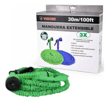 Manguera Extensible 30mts Rociador Multiuso Jardín Pistola Aleatorio