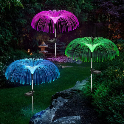 Set X2 Luces Solares Ramo Led Jardin Estaca Lampara Exterior Rgb