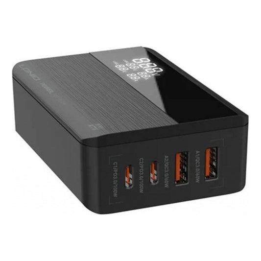Cargador De Pared 100w Gan Con Carga Rapida 2 Usb + Tipo C