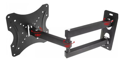 Soporte De Tv Led Lcd Articulado De Color Negro Móvil De 14 A 42 Pulgadas