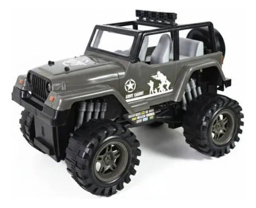 Camioneta 4x4 Todoterreno A Fricción Todoterreno Escala 1:10 Gris