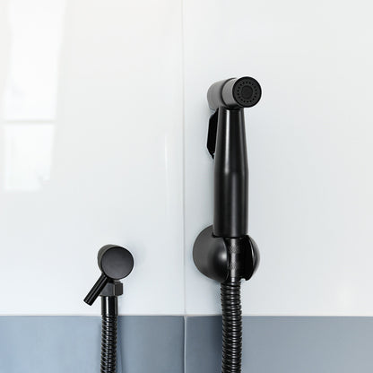 Ducha Higienica Negra Griferia Grifo Baño Con Boton