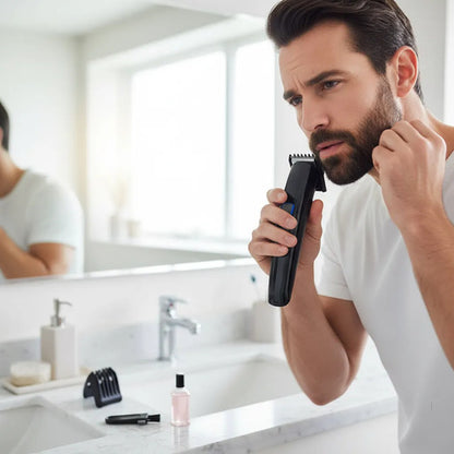 Recortadora Cortapelo Htc Inalambrica Profesional Conexion Negro
