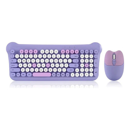 Combo Teclado Y Mouse Inalambrico 2 Colores
