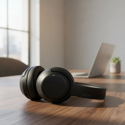 Auricular Bluetooth Plegable Vincha Ajustable Manos Libres Negro