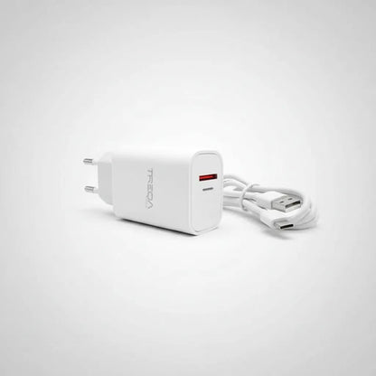 Cargador Rapido 38w Usb Tipo C Cable Micro Usb Carga Rapida Aleatorio - 4 Colores