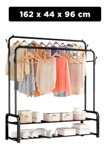 Perchero Organizador De Pie Estante Ropa Dormitorio