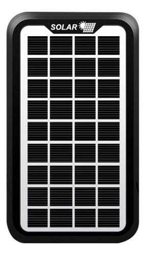 Ventilador Recargable Panel Solar Luces Usb Ios Android 42cm Verde