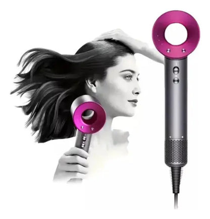 Secador Pelo Supersonic 5 Accesorios Magnetico Profesinal Gris Oscuro