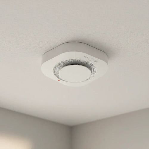 Detector Humo Wifi App Tuya Alarma Alta Sensibilidad Blanco