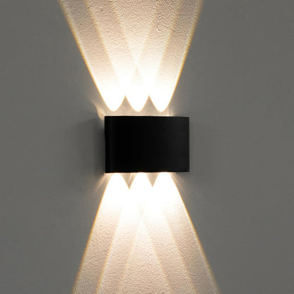 Set X4 Foco Pared Aplique Exterior Luminaria Bidireccional