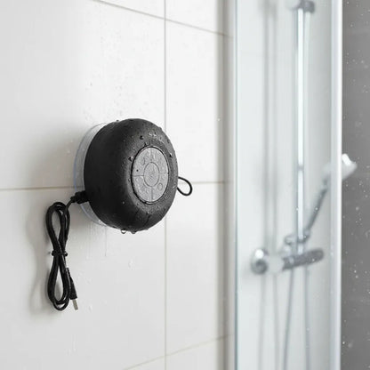 Parlante Resistente Al Agua Bluetooth Para Ducha Con Ventosa Negro