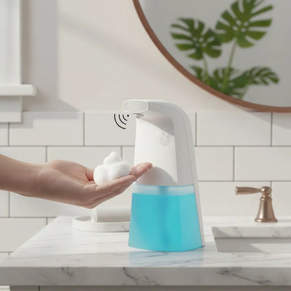 Dispensador Automatico Jabon Espuma Sensor Infrarrojo Baño Blanco