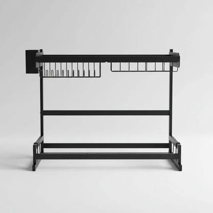 Organizador Escurridor Cocina Sobre Bacha 2 Nivel 65x52x26cm Negro