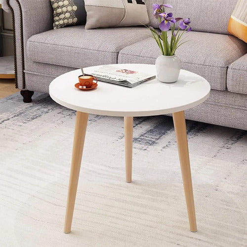 Mesa Minimalista Centro Living Madera Ratona