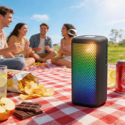 Parlante Portátil Bluetooth Tws Usb Fm 10m Recargable 1200m Variedad De Colores